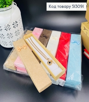 Коробка "Мрамур" с бантиком однотоная, 20,5х2х4см, в ассорт. 513091 фото