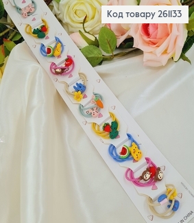 Резинка детская Фрукты, Зверушки 30шт/уп 261133 фото