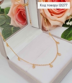 Цепочка 1мм, длина 43+3см, "11 ЗВЕЗДочек", Xuping 18K 121277 фото