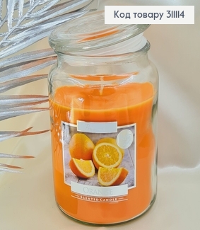 Аромасвечи в банке BISPOL Апельсин  500 г / 100 часов 311051 фото