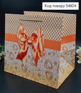 Пакет бумажный "Большой бант" 37*31*26см в ассорт. 541104 фото