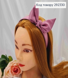 Обруч пластик в ткани "Солоха", Фиолетового цвета, 2,5см, ручная работа, Украина. 292330 фото