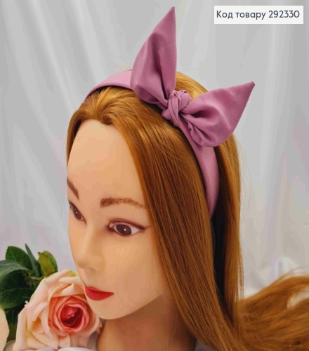 Обруч пластик в ткани "Солоха", Фиолетового цвета, 2,5см, ручная работа, Украина. 292330 фото 1