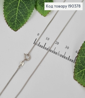 Цепочка родованная, квадратный снейк, дл. 50см. Xuping 190378 фото