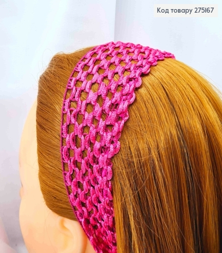 Пов'язка в'язана (заготовка), розміром 30*6,5см, Яскраві кольори в асортименті 275167 фото 1