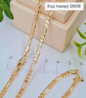 Цепочка плетения КАРТЬЕ, ширина 3мм, длина 50см, Xuping 18K 121658 фото