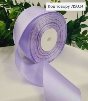 Лента атласная НЕЖНО-сиреневая (цвет 090), ширина 5см, длина 36 ярдов (33м) 715034 фото