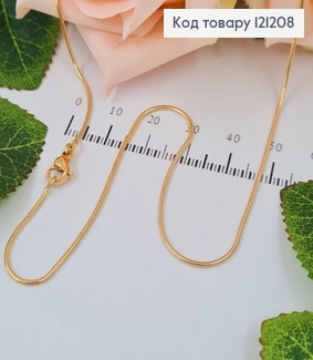 Цепочка, плетение снейк граненый, дл. 60см. Xuping 18K 121208 фото