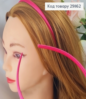 Обруч (заготовка)  пластик МАЛИНОВЫЙ обтянутый тканью 1см  291162 фото