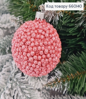 Игрушка шар 60мм Декор РОЗОВЫЙ, Украина 660140 фото