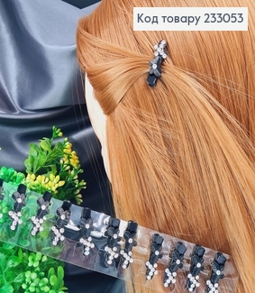 Заколка стрела металл бабочка черный 3 см в ас.12 шт/уп. 233053 фото