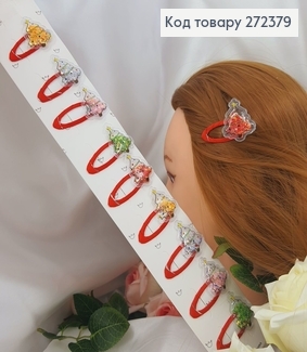 Заколка дитяча тік-так Ялинка 5см, 10шт/уп. 272379 фото