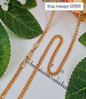 Цепочка 3мм, длина 60см, плетение ПАНЦИРНОЕ, Xuping 18K 121399 фото