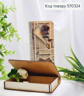 Конверт деревянный подарочный "Искренние Поздравления!", 19*11см, ручная работа 570324 фото