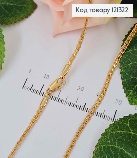 Цепочка 2мм, длина 50см, плетение косичка, Xuping 18К 121322 фото