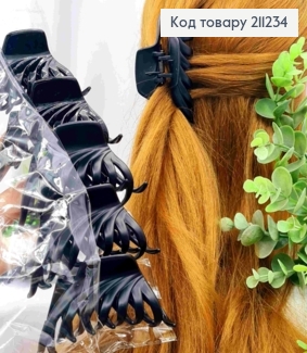 Краб пластик   ЧОРНИЙ (матовий/ глянцевий) "ПАВУЧОК",  9см, Чорного кольору 211234 фото