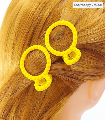 Заколка каучук коло оригінальна в асорт. 2 шт/уп. 225001 фото 2