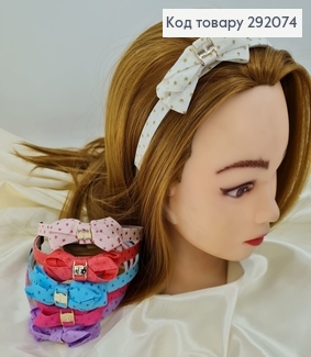 Обруч детский в горох Бант в ассорт. 292074 фото