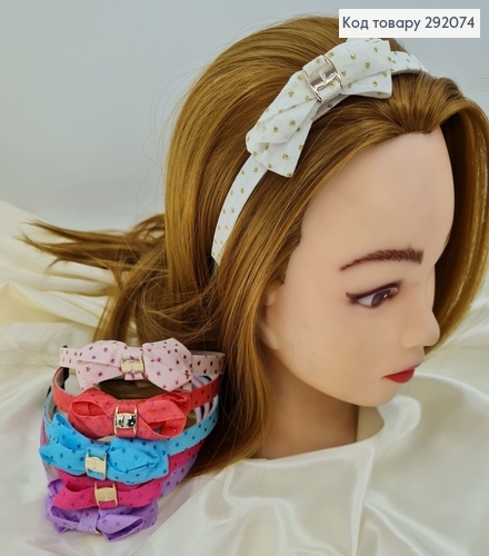 Обруч детский в горох Бант в ассорт. 292074 фото 1