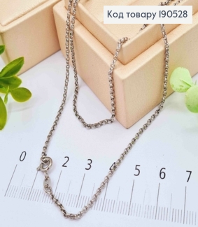 Цепочка родованная ЯКОРНОЕ плетение, длина 45см, Xuping 190528 фото