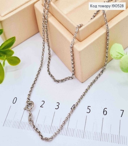 Цепочка родованная ЯКОРНОЕ плетение, длина 45см, Xuping 190528 фото 1