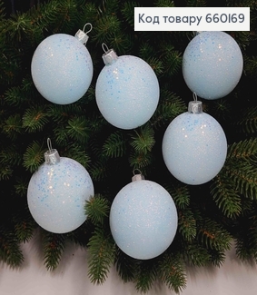 Набор шаров 60 мм Пастель, цвет ГОЛУБОЙ, 6шт/уп, Украина 660169 фото