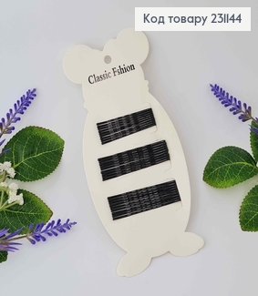 Заколки НЕВИДЫМКИ (27шт), черные, длиной 4,5см и 5,5см 231144 фото