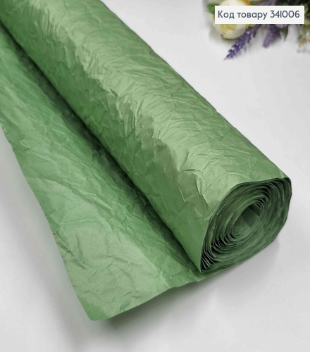 Папір ЖАТКА, колір ФІСТАШКОВИЙ, 65см*5ярда 341006 фото 1