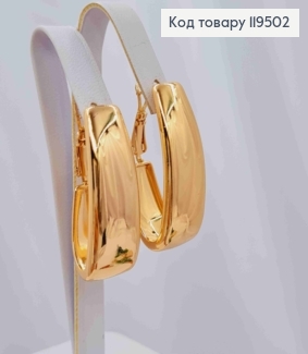 Серьги Стрелы, ширина 1,2см, длина 3,3см, итальянская застежка, Xuping 18K 119502 фото