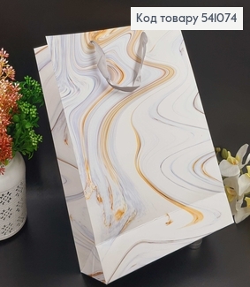 Папет бумажный белый  мрамор  40х31 см в ас. 541074 фото