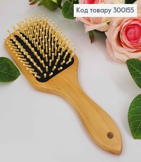 Щетка для волос, Деревянная, Массажная, черного цвета(24*8см) 300155 фото
