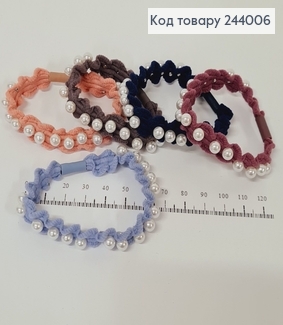 Резинка з перлинками маленька хвиля в асорт. 244006 фото