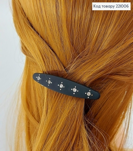 Заколка автомат с камешком 7 см 221006 фото 1