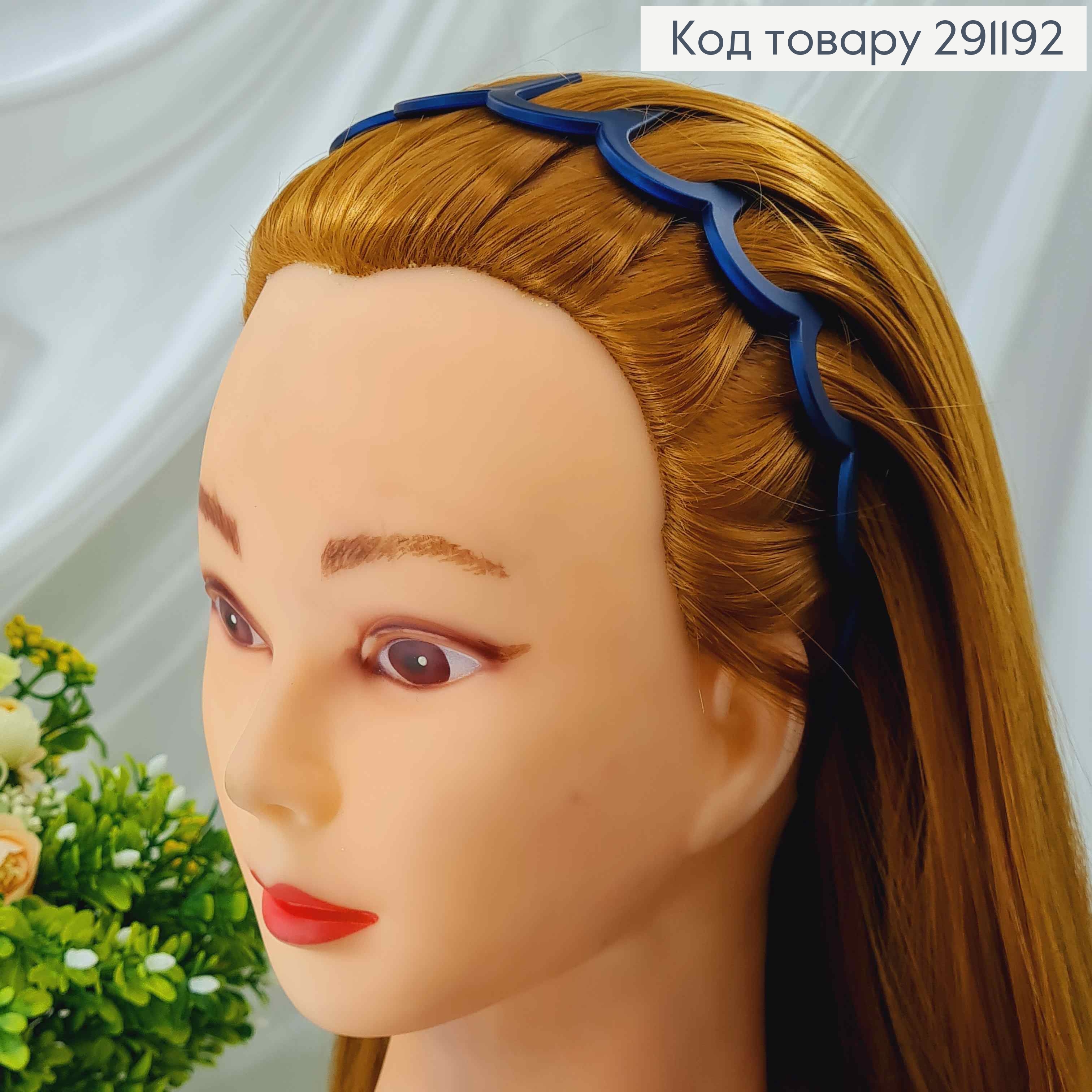 Обруч, матовый, с зубцами, цвета в ассорт. 3,5см 291192 фото 1