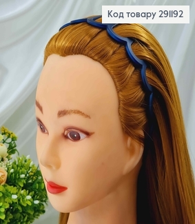 Обруч, матовый, с зубцами, цвета в ассорт. 3,5см 291192 фото