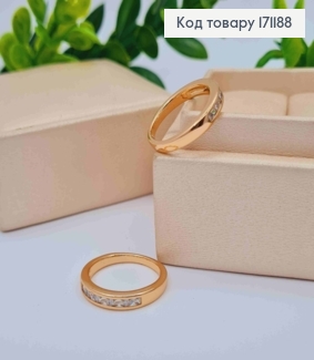 Кольцо украшено Блестящими камешками, Xuping 18К 171188 фото