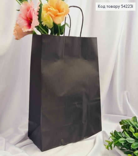 Пакет крафтовый 26*33*12см Черный 542231 фото 1