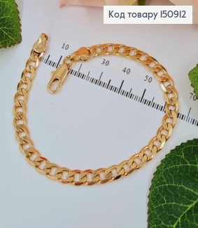 Браслет, панцирное плетение, шир.0,5см, дл. 20,5см, Xuping 18K 150912 фото