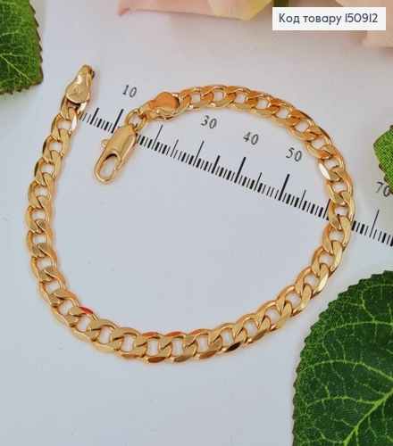 Браслет, панцирное плетение, шир.0,5см, дл. 20,5см, Xuping 18K 150912 фото 1