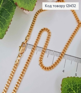 Цепочка, панцирное плетение, ширина 3,5мм, длина 55см, Xuping 18K 121432 фото