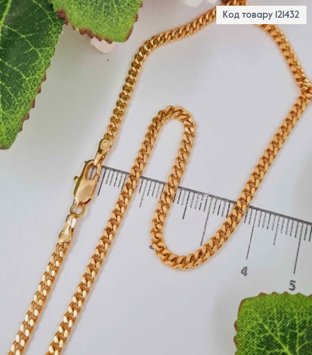 Цепочка, панцирное плетение, ширина 3,5мм, длина 55см, Xuping 18K 121432 фото 1