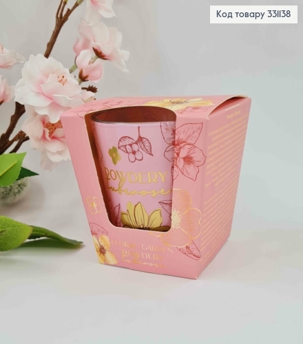 Аромасвічка стакан, FROLAL GARDEN, Powdery Tuberose, 115г/ 30год., Польща 331138 фото 1