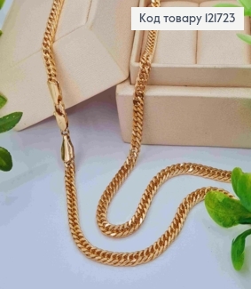 Ланцюжок ПАНЦИРНЕ плетіння, ширина 4мм, довжина 50см, Xuping 18К 121723 фото