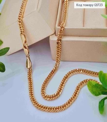 Ланцюжок ПАНЦИРНЕ плетіння, ширина 4мм, довжина 50см, Xuping 18К 121723 фото 1