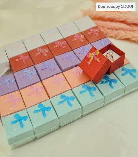 Коробка с бантиком 4*4*2,5 см в асс. 513001 фото 1