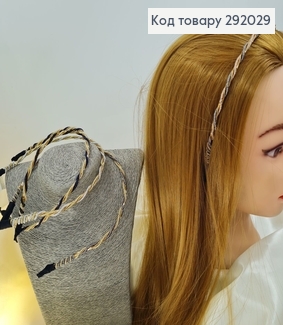 Обруч метал Плетений з люрексом в асорт. 292029 фото