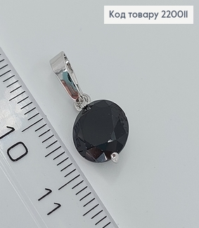Кулон с чорным камнем 220011 фото