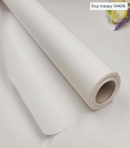 Пленка Каффин текстурный, цвет БЕЛЫЙ, рулон 58см*5,5ярда 344016 фото 1