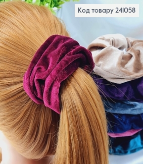 Резинка велюр об"ємна (4-13см) в асорт. 241058 фото
