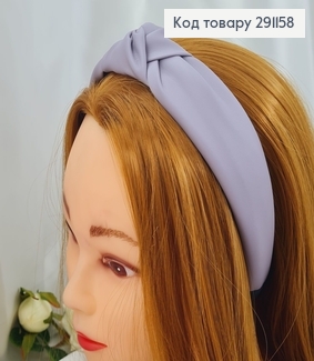 Обруч Чалма , Экокожа,  цвет красивый Серый, изготовитель Украина 292183 фото